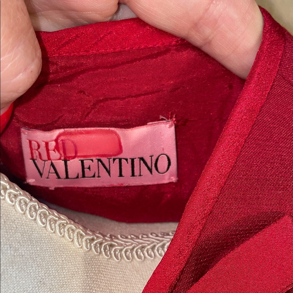 RED Valentino Vibrant Red Midi Dress 8 - Picture 2 of 7